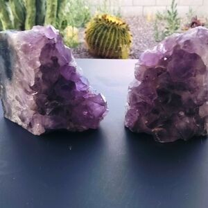 Amethest bookends